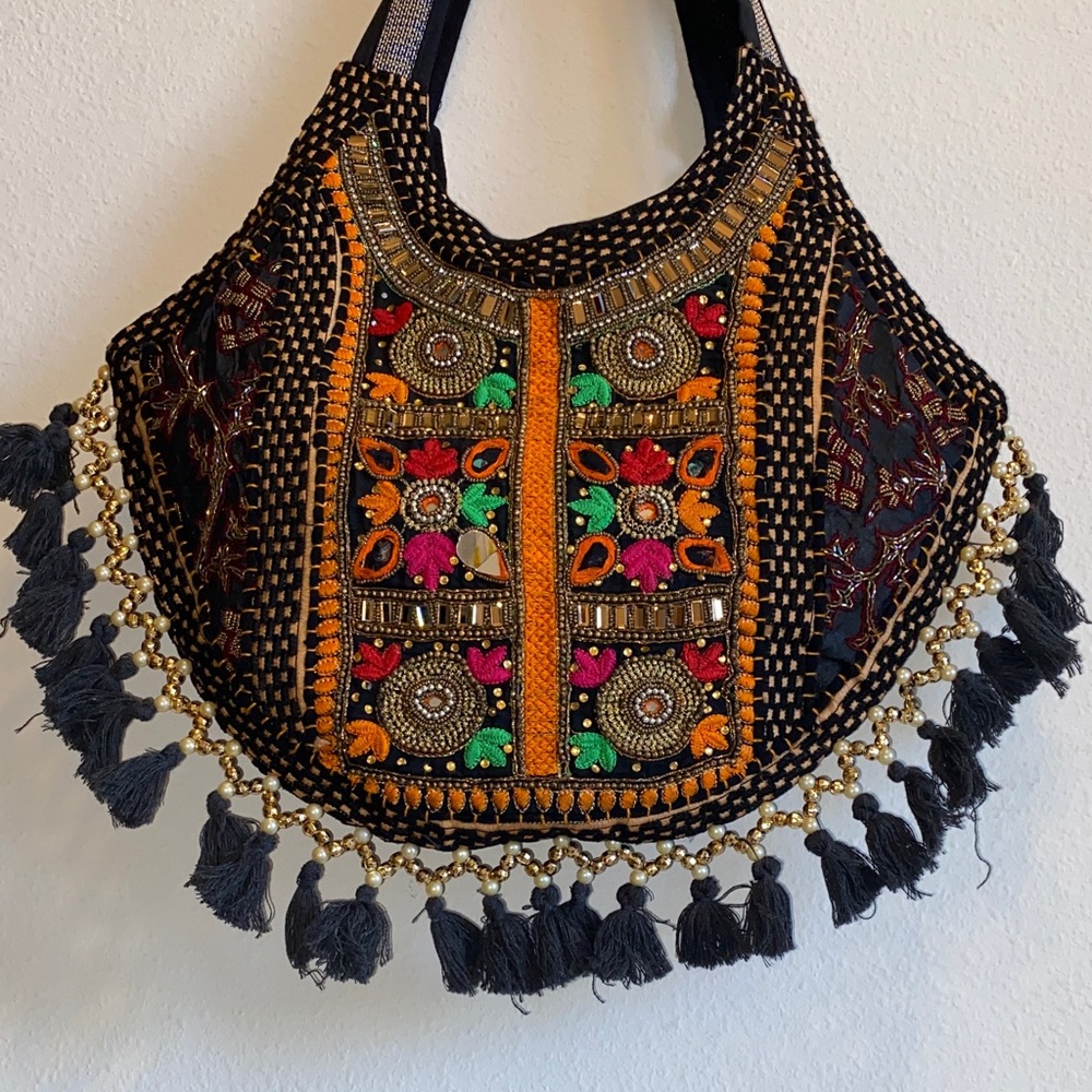 Embroidered Multicolor Boho Bag - Picture 8 of 11